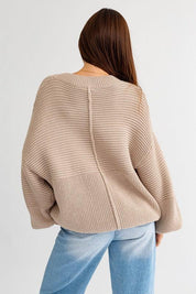 Rocky Ribbed Knitted Sweater | 2 Colors - Sunday Golden