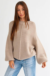 Rocky Ribbed Knitted Sweater | 2 Colors - Sunday Golden