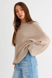 Rocky Ribbed Knitted Sweater | 2 Colors - Sunday Golden