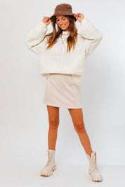 Rocky Ribbed Knitted Sweater | 2 Colors - Sunday Golden