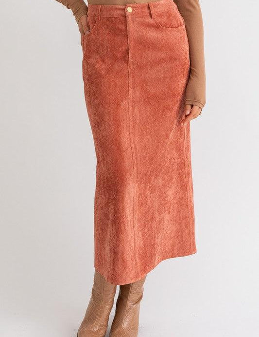 Camden Corduroy Maxi Skirt - Sunday Golden