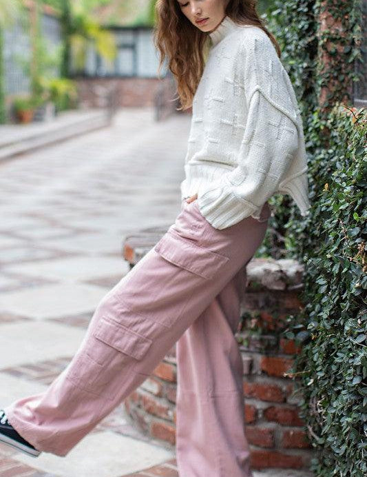 Turtleneck Knit Top - Sunday Golden