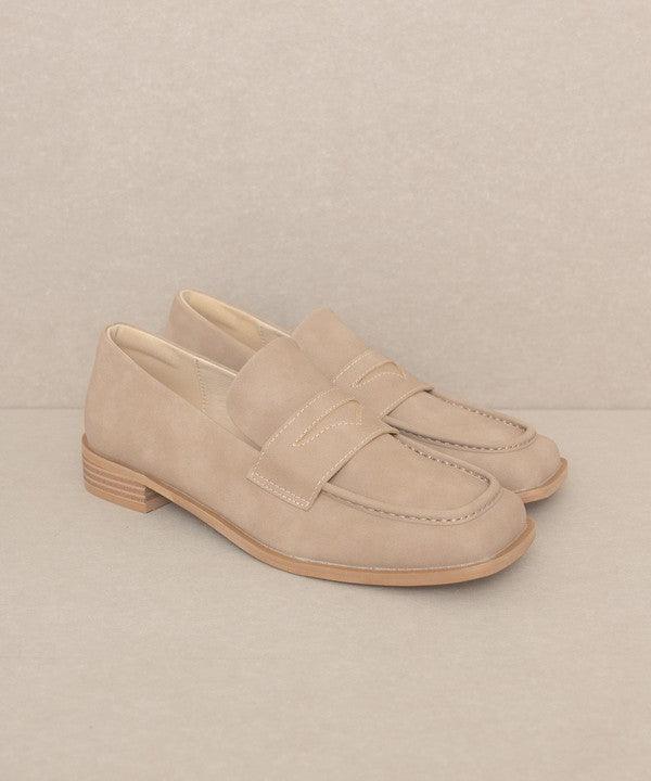 OASIS SOCIETY June - Square Toe Penny Loafers - Sunday Golden