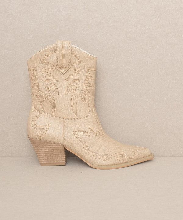 Nantes - Embroidered Cowboy Boots - Sunday Golden