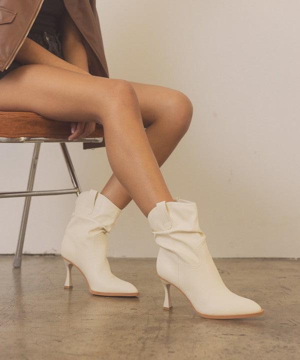 OASIS SOCIETY Riga - Western Inspired Slouch Boots - Sunday Golden