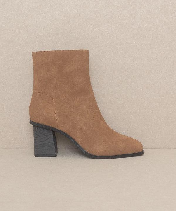 Vera - Square Toe Ankle Boots - Sunday Golden