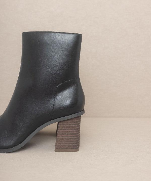 Vera - Square Toe Ankle Boots - Sunday Golden