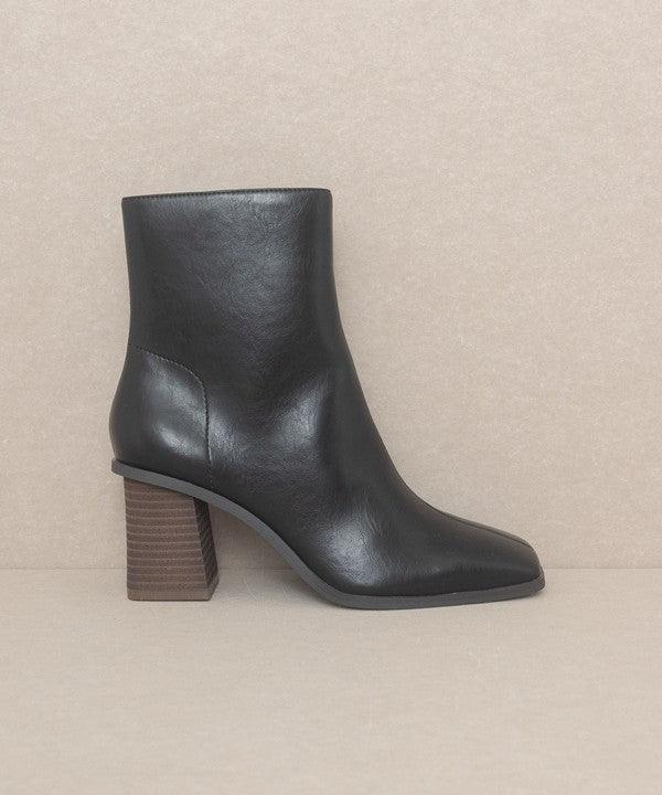 Vera - Square Toe Ankle Boots - Sunday Golden