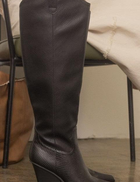 OASIS SOCIETY Barcelona - Knee High Western Boots - Sunday Golden