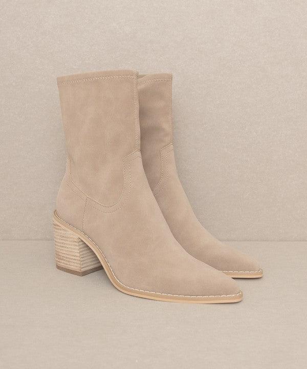 OASIS SOCIETY Vienna - Sleek Ankle Hugging Booties - Sunday Golden