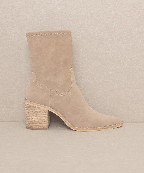 OASIS SOCIETY Vienna - Sleek Ankle Hugging Booties - Sunday Golden