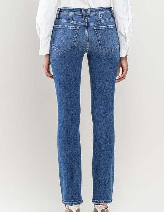 Jacqueline Low Rise Slim Bootcut Jeans - Sunday Golden