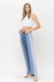 Penny High Rise Relaxed Flare Jean - Sunday Golden