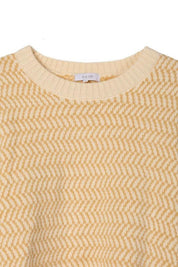 Aria Herringbone Crew Neck - Sweater - Sunday Golden