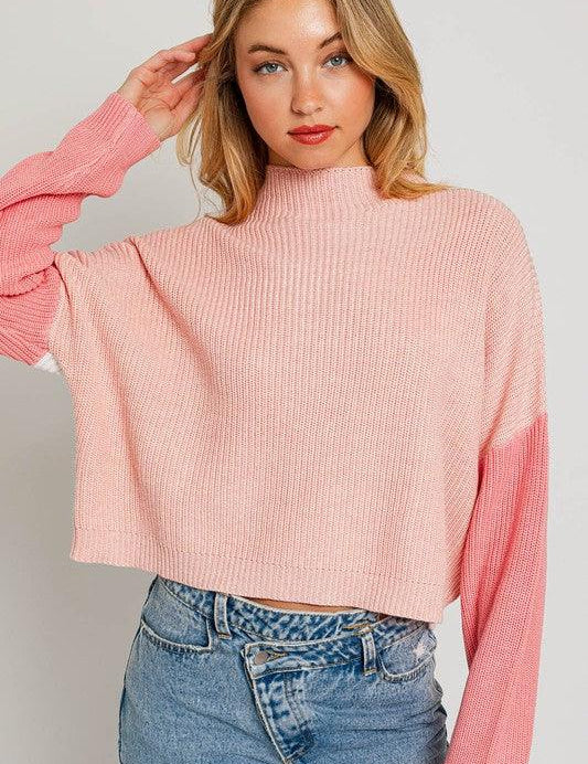 Color Block Oversize Sweater - Sunday Golden