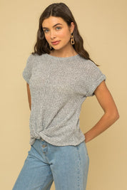 Sistine Short Sleeve Bottom Twist Top