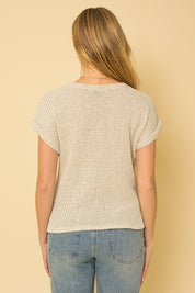 Sistine Short Sleeve Bottom Twist Top