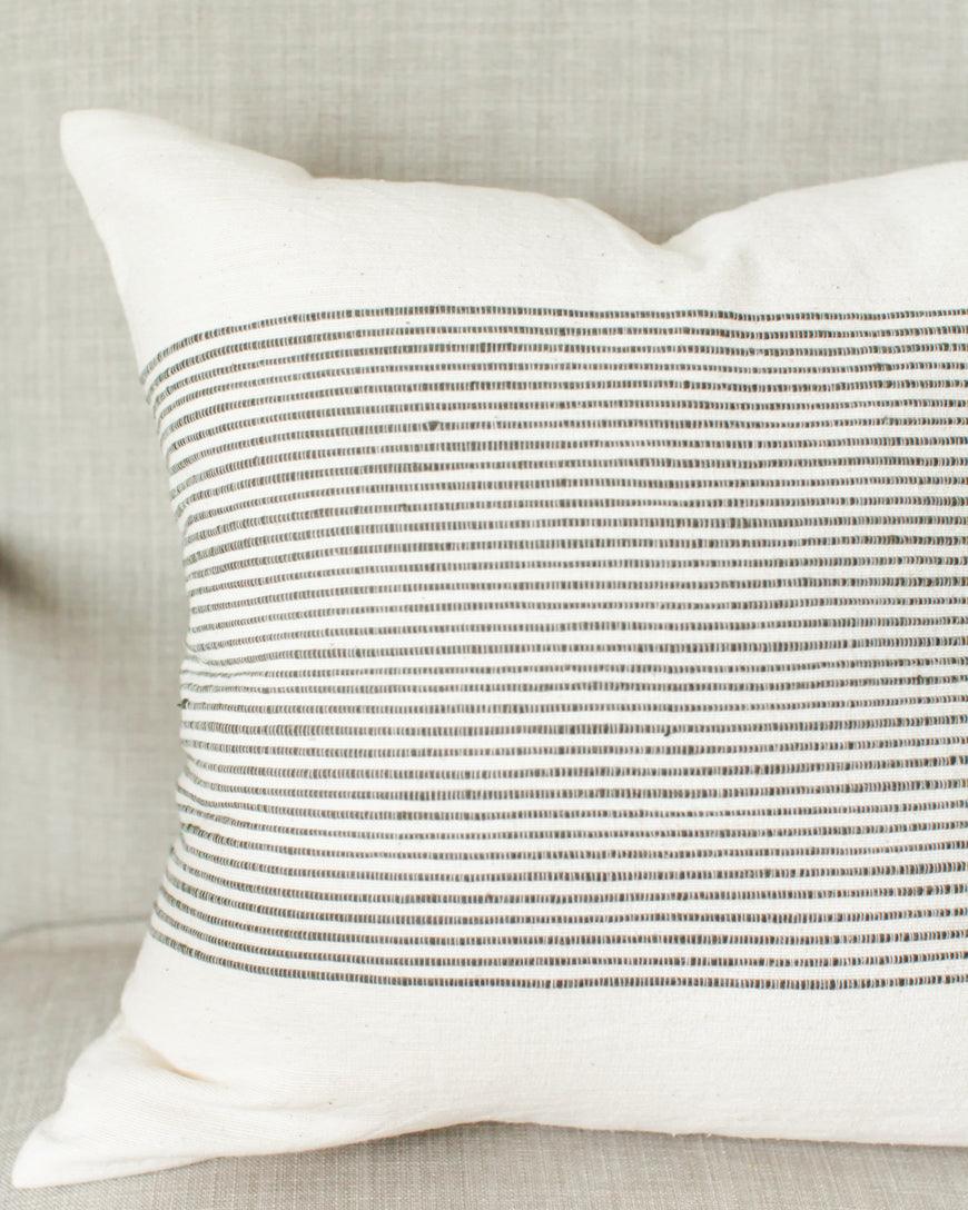 20" Riviera Throw Pillow Cover | Grey - Sunday Golden