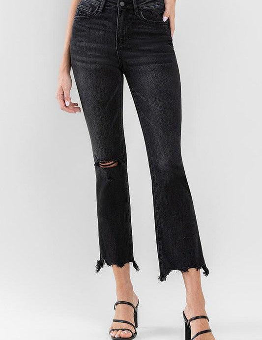 High Rise Ankle Bootcut Jeans - Sunday Golden