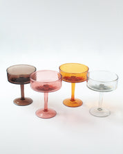 Handblown Hammered Coupe Cocktail Glass Set | 2 - Sunday Golden