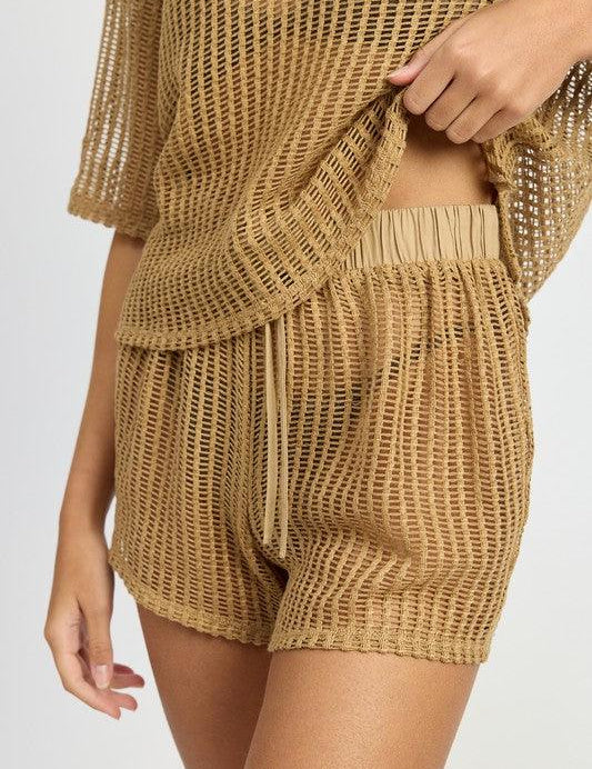 DRAWSTRING LOUNGE SHORTS - Sunday Golden