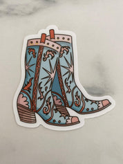 Coastal Cowgirl Boots | Sticker - Sunday Golden