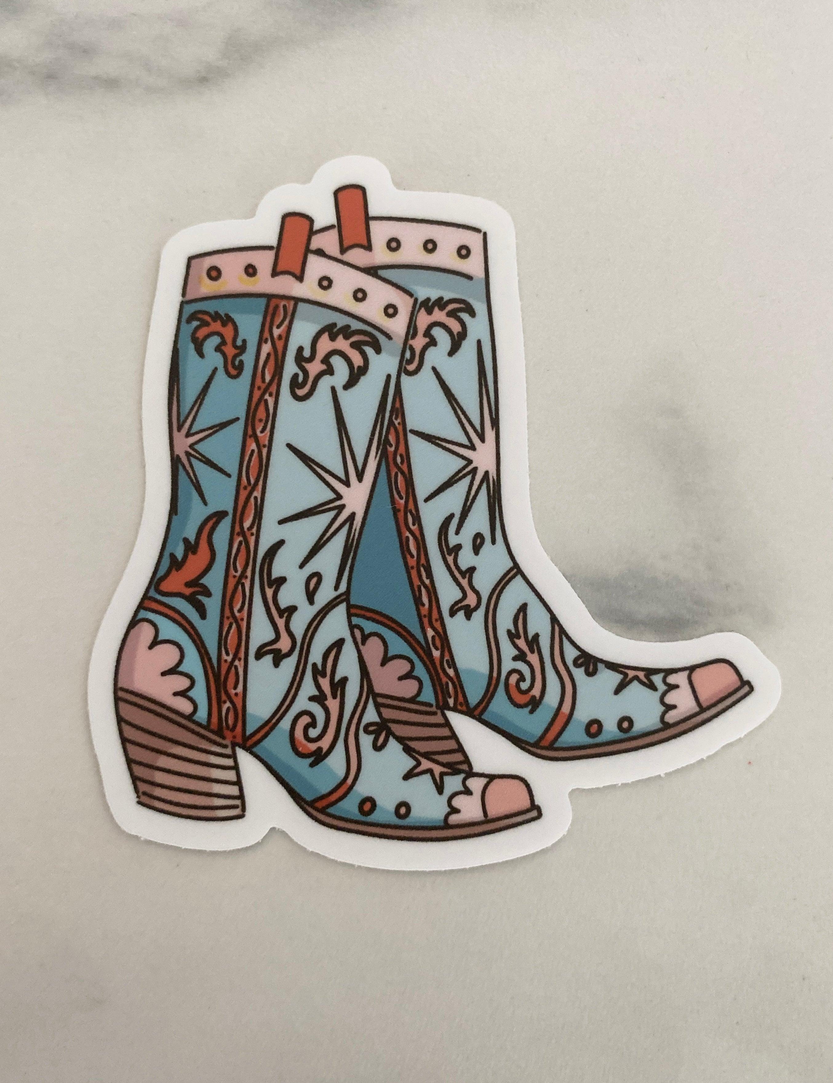 Coastal Cowgirl Boots | Sticker - Sunday Golden