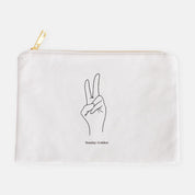 "V" Cosmetic Bag - Sunday Golden