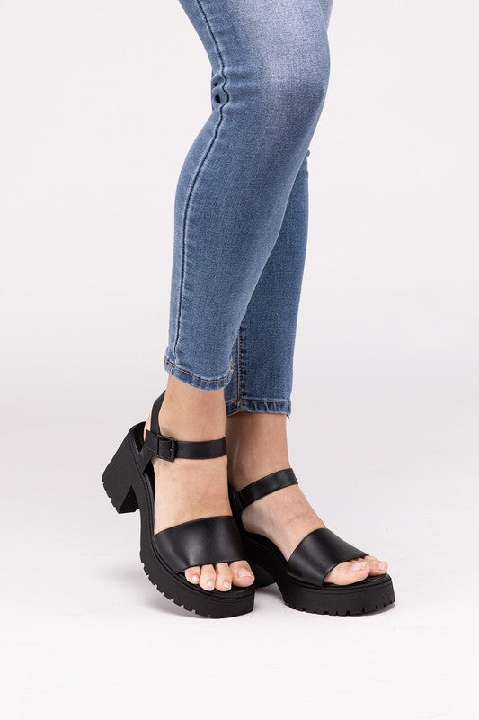 Boomer Chunky Platform Heel Sandals