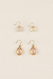 Stone Earring Set - Sunday Golden