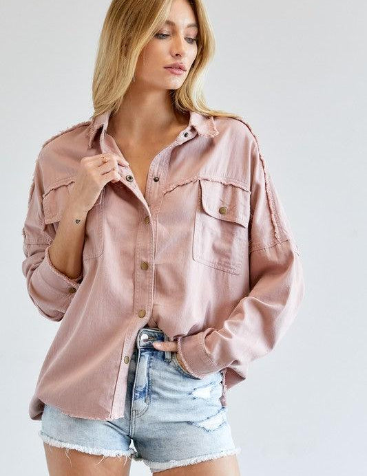 Everly Button Down Shirts - Sunday Golden