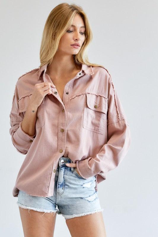 Everly Button Down Shirts - Sunday Golden