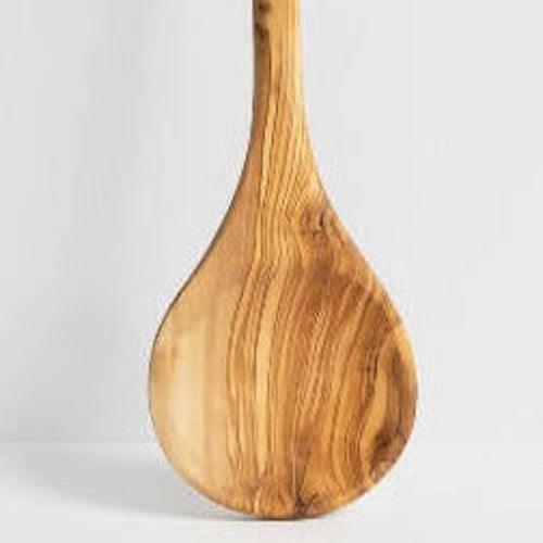 Round Olive Wood Cooking Spoon - Sunday Golden