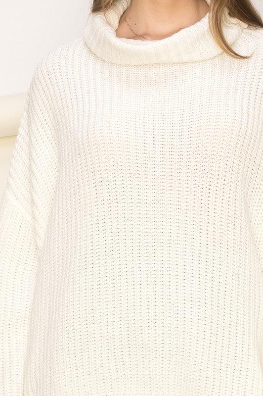 Carrie Oversized Turtleneck Sweater - Sunday Golden