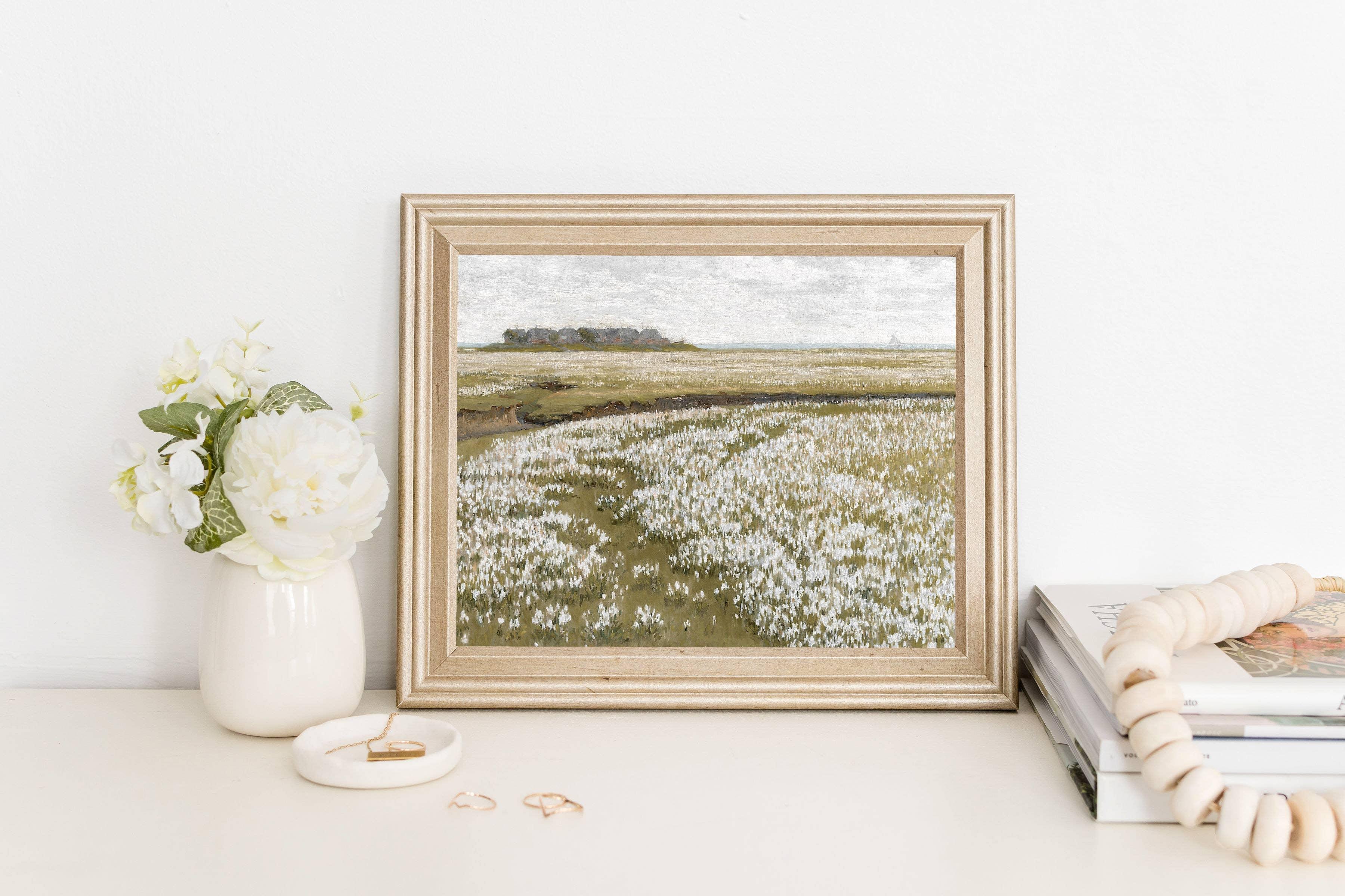 Flower Fields Vintage | 11 x 14 Art Print - Sunday Golden