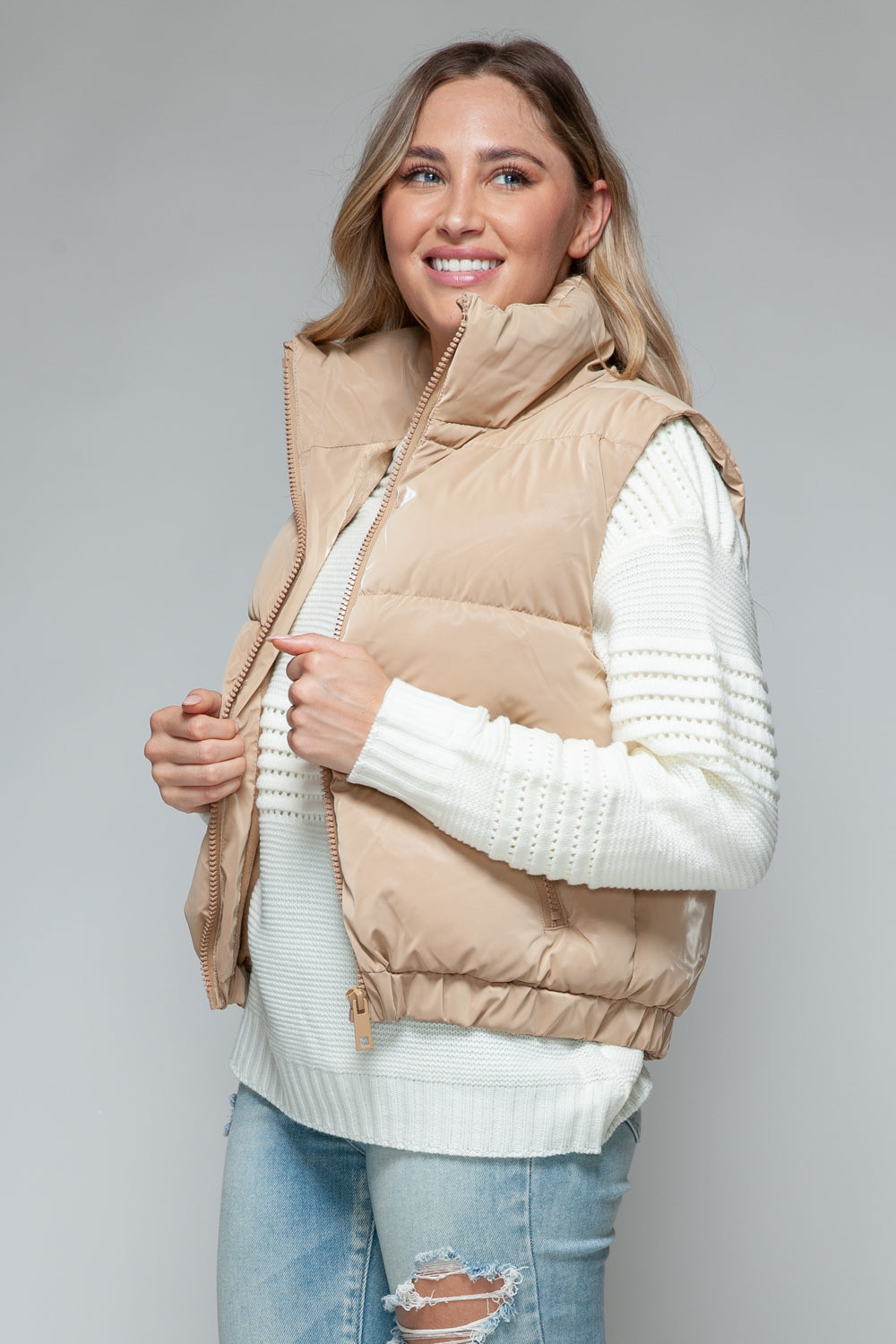 Maggie Fur Lining Quilted Vest