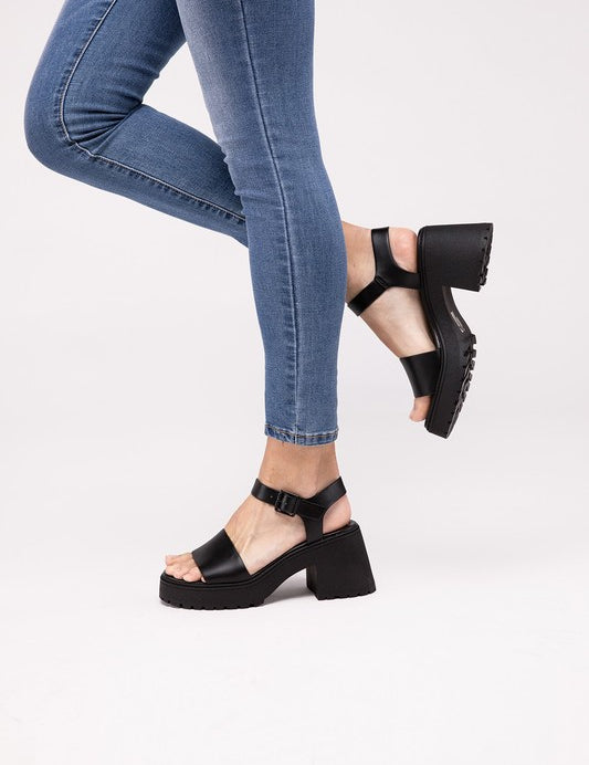 Boomer Chunky Platform Heel Sandals