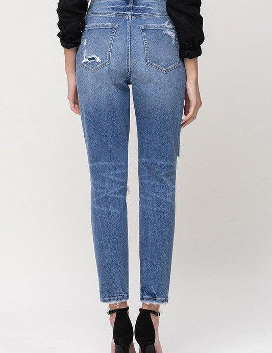 Super High Rise Stretch Mom Jeans - Sunday Golden