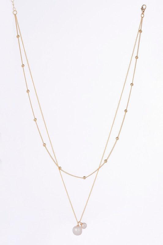 Natural Pearl Pendant Necklace - Sunday Golden