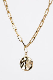 Coin Pendant Clip Chain Bracelet and Necklace Set - Sunday Golden