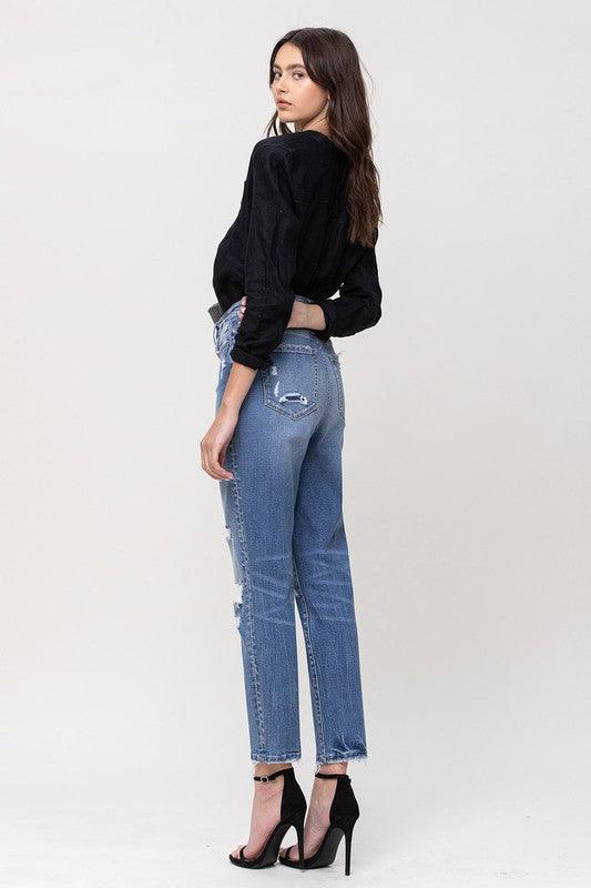 Super High Rise Stretch Mom Jeans - Sunday Golden