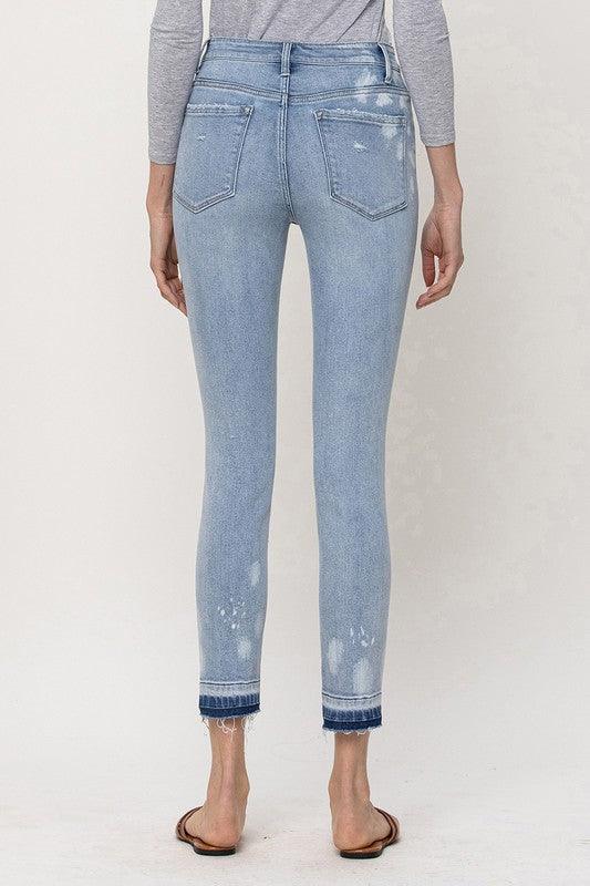 Mid Rise Crop Skinny Denim - Sunday Golden