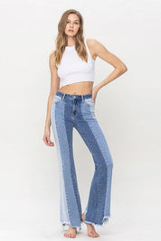 Penny High Rise Relaxed Flare Jean - Sunday Golden