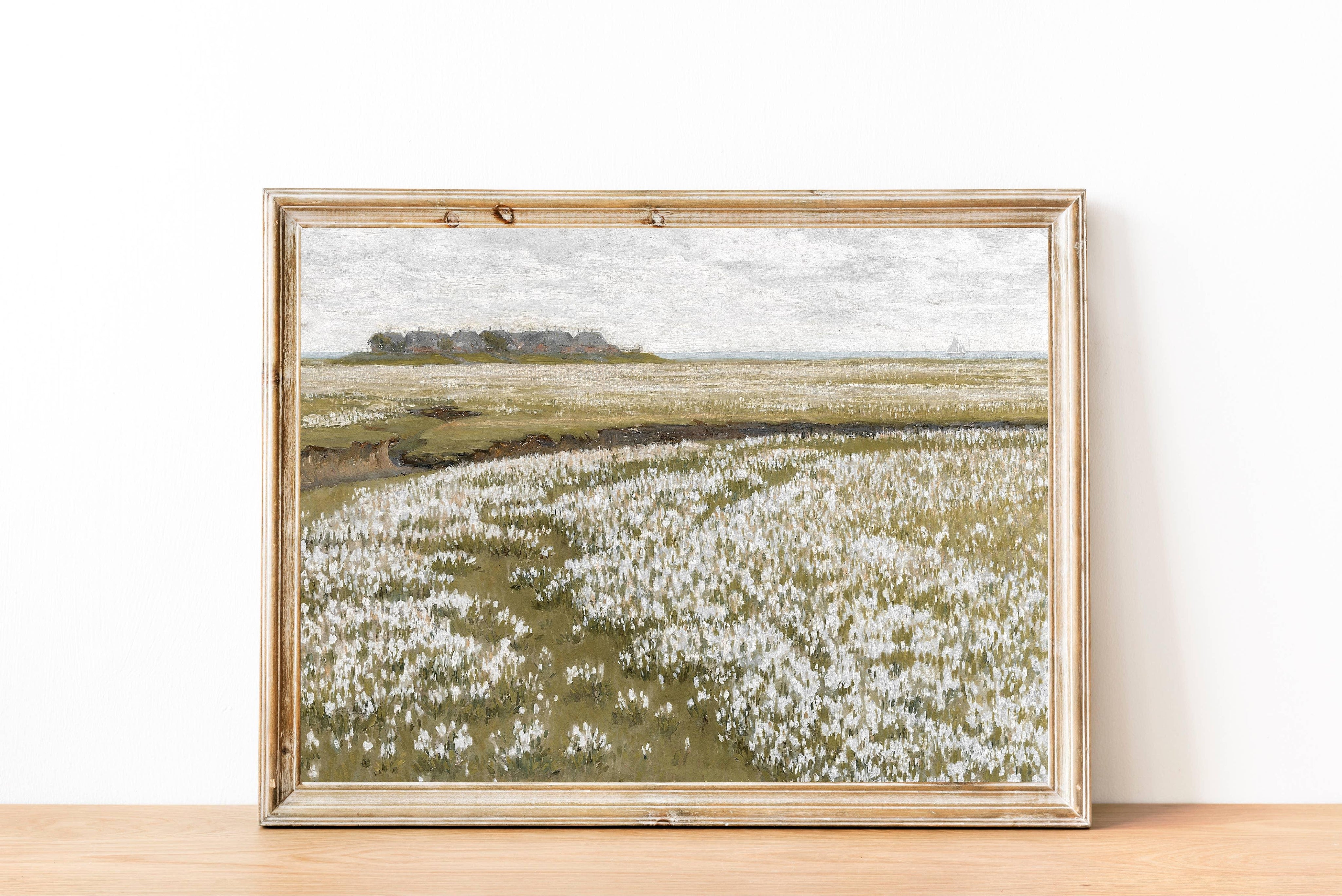 Flower Fields Vintage | 11 x 14 Art Print - Sunday Golden