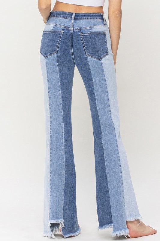 Penny High Rise Relaxed Flare Jean - Sunday Golden