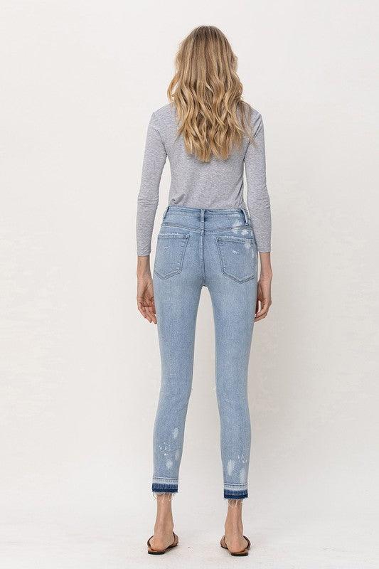 Mid Rise Crop Skinny Denim - Sunday Golden