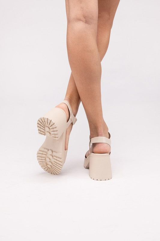 Boomer Chunky Platform Heel Sandals