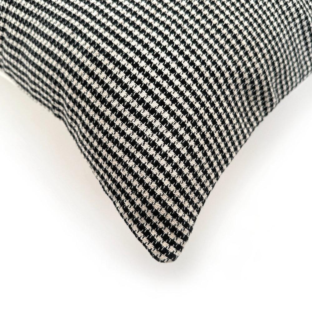 Houndstooth Cotton Pillow Cover - Sunday Golden