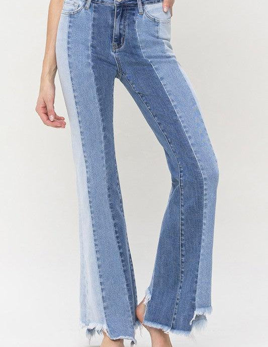 Penny High Rise Relaxed Flare Jean - Sunday Golden