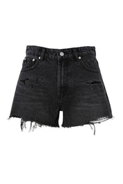 Dara Distressed Denim Shorts - Sunday Golden